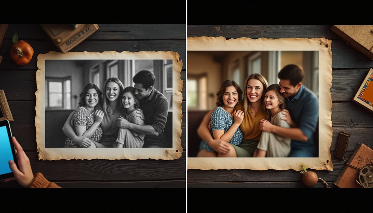 restaurez et améliorez vos photos anciennes en quelques clics avec oldy.ai. retouchez, colorisez et redécouvrez vos souvenirs grâce à l’intelligence artificielle !